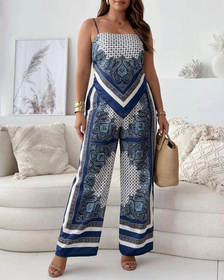 Wren | Vakantie Klaar Stijlvolle Lace-Up Vest &amp; Broek Twee-Delige Set Jurk