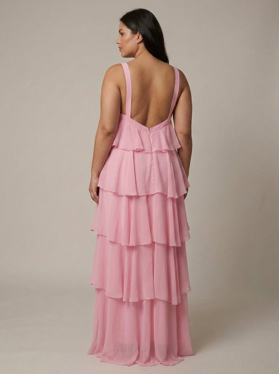 Bloemen Ruffle Maxi Jurk