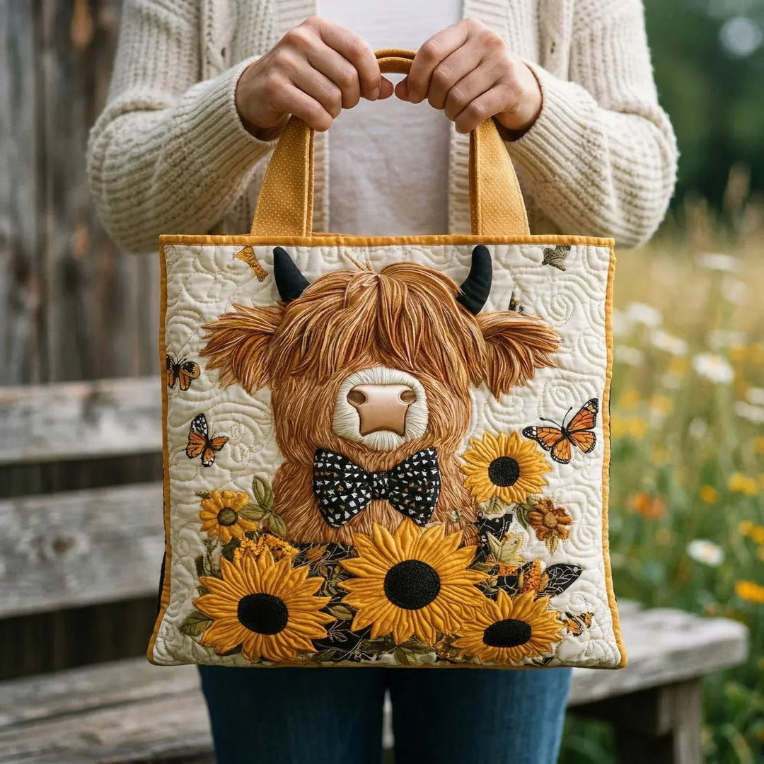 Alma Tas - Hoogland Koe met Zonnebloemen