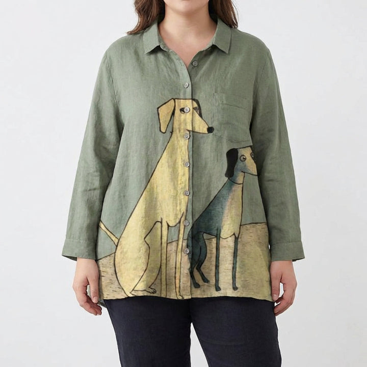 Sylvie | Elegante Linnen Zomerblouse