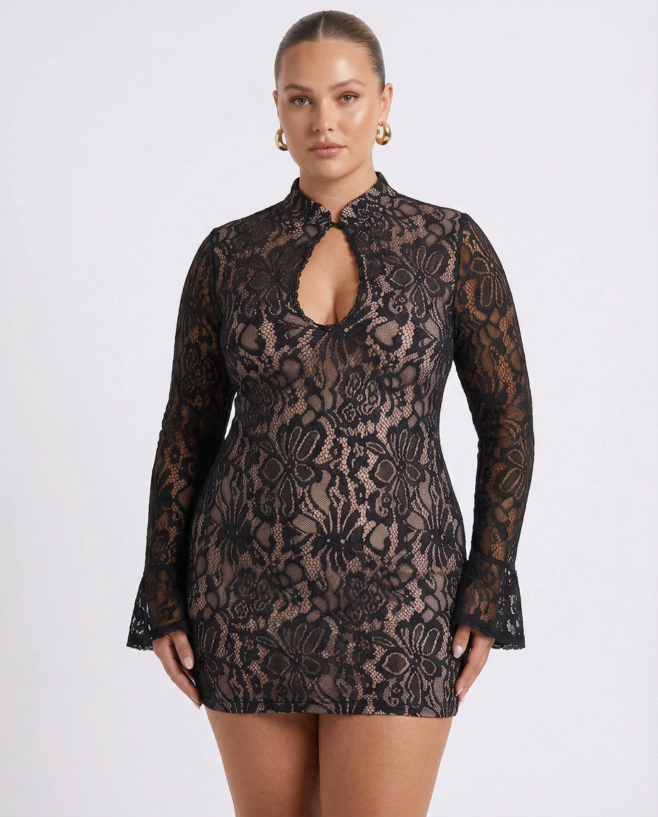 Sylvie - Kanten Bodycon Mini-jurk