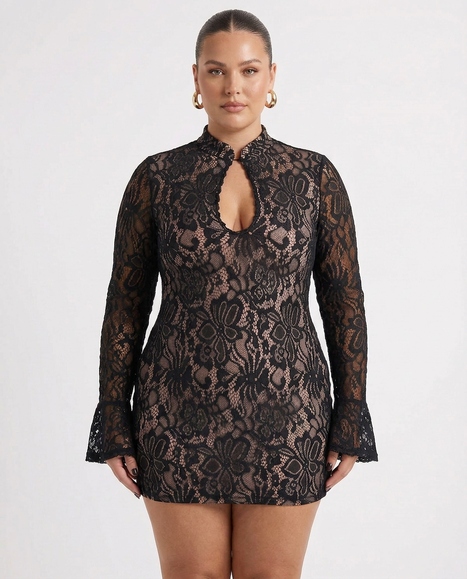 Sylvie - Kanten Bodycon Mini-jurk