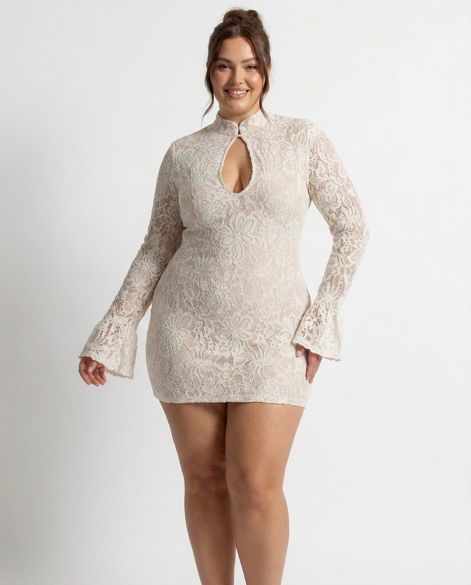 Sylvie - Kanten Bodycon Mini-jurk