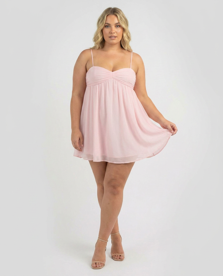 Yelena - Flowing Babydoll Mini Jurk
