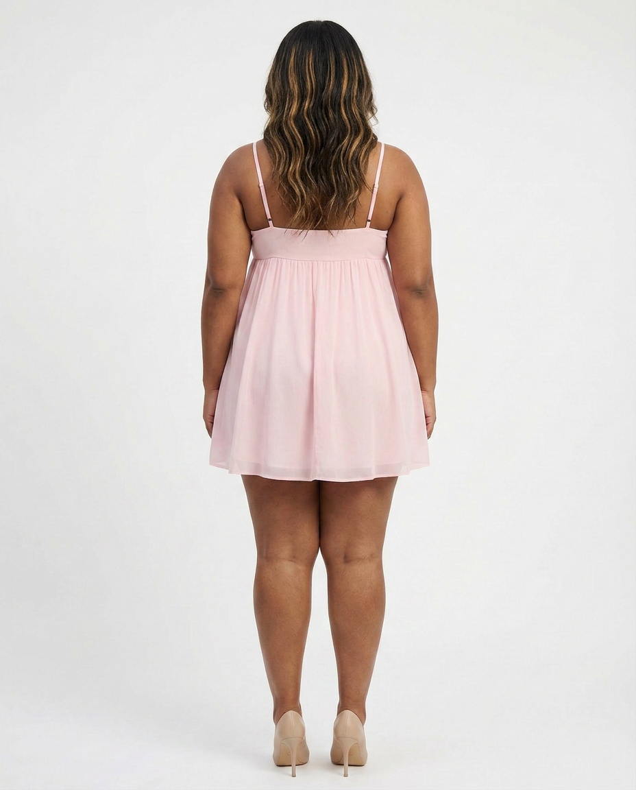 Yelena - Flowing Babydoll Mini Jurk