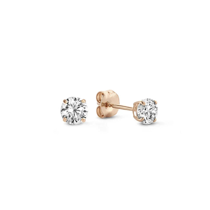 Solveig de Lune Steen Stud Oorbellen | Goud