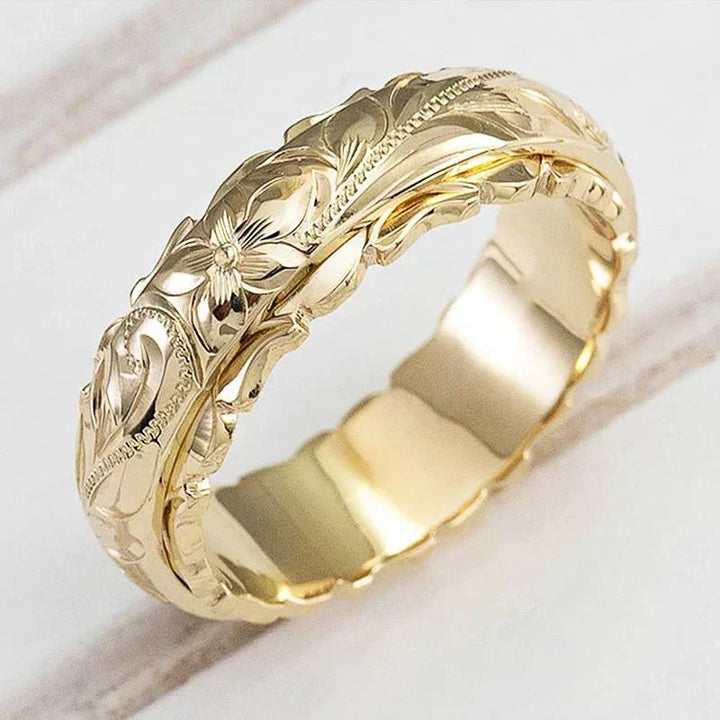 Mira Gouden Bloemring | Goud