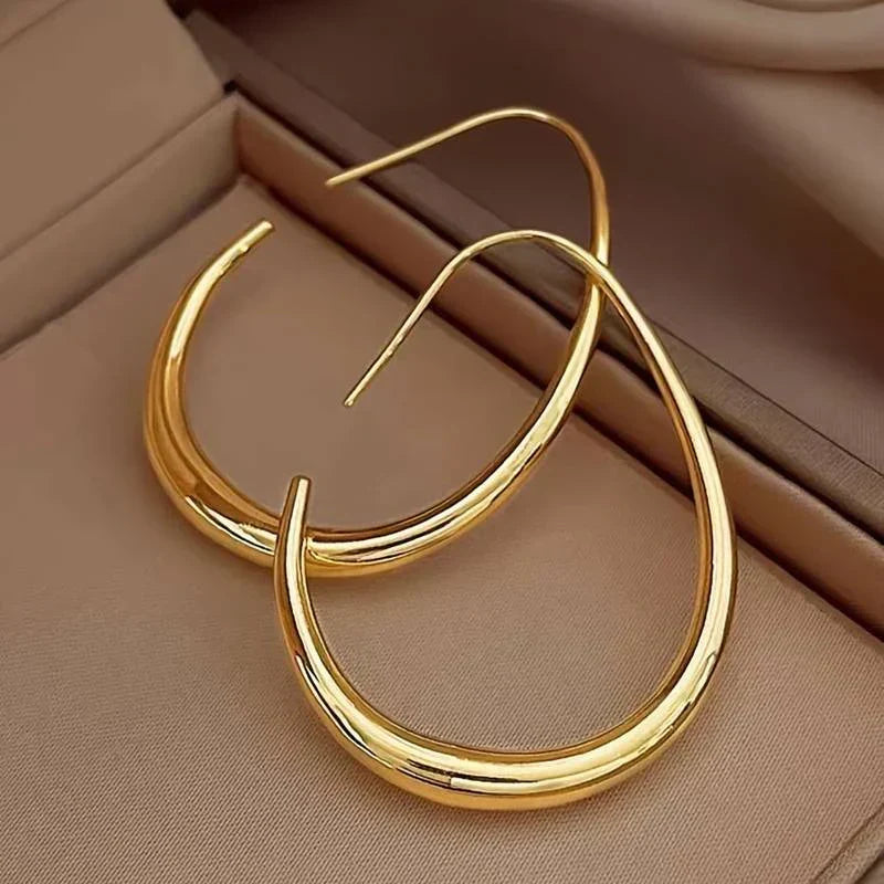 Jolie Gouden Hoepel Oorbellen | Goud