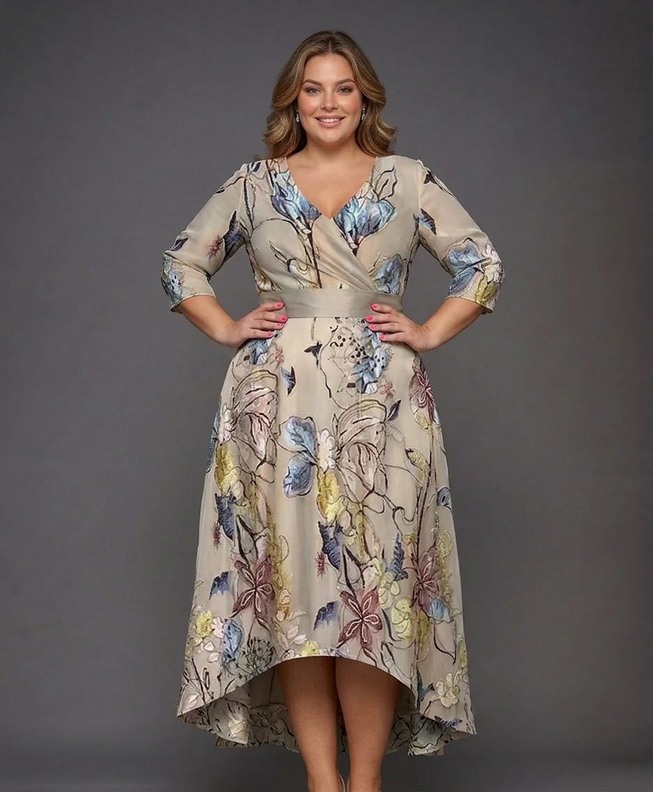 Vera | Chic Jurk met Bloemenprint