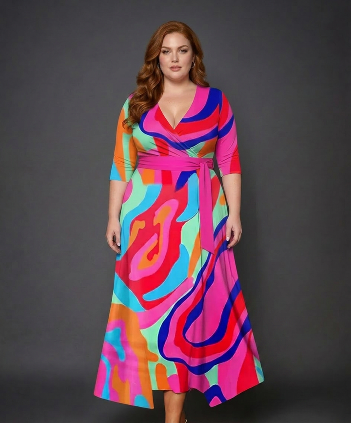 Vera | Chic Jurk met Bloemenprint