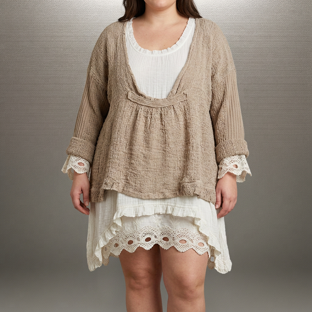 Willow┃Comfortabele casual set met twee langmouw T-shirts