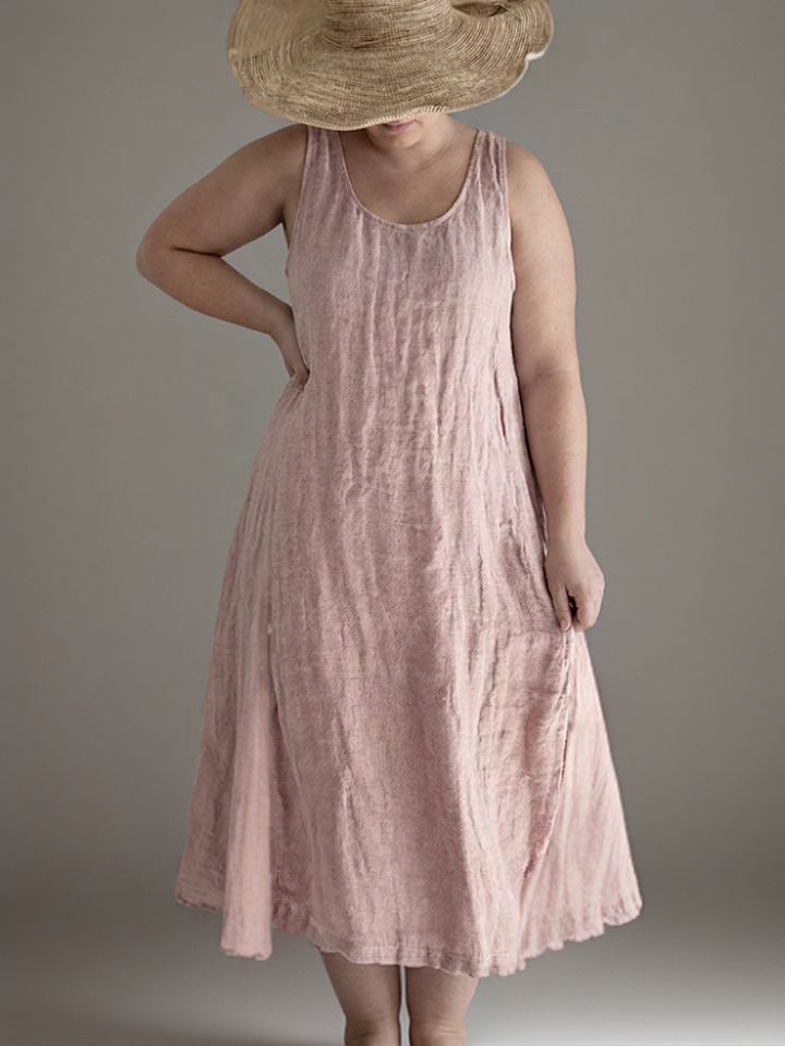 Magnolia | Elegante mouwloze maxi jurk