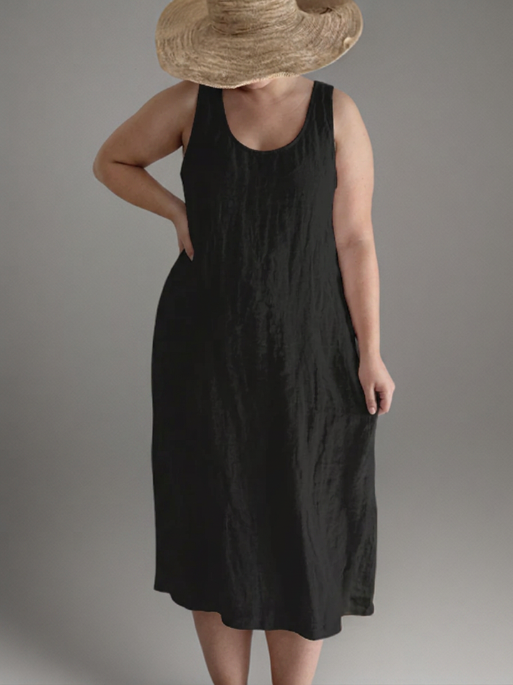 Magnolia | Elegante mouwloze maxi jurk