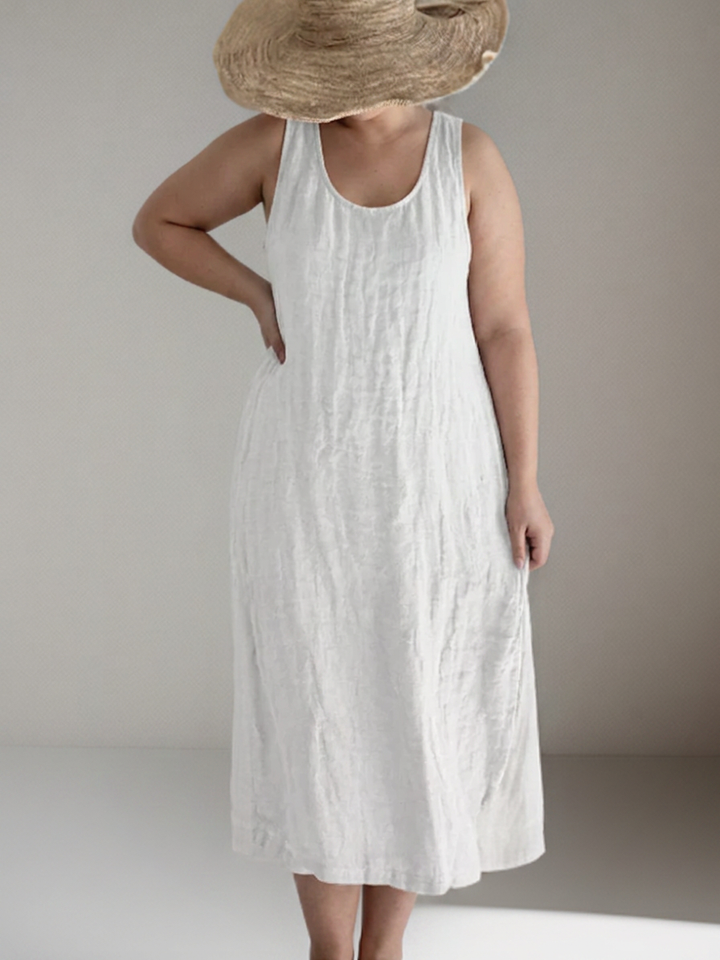 Magnolia | Elegante mouwloze maxi jurk
