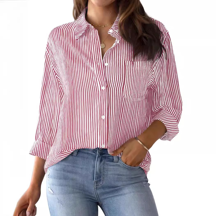 Vintage Gestreepte Blouse