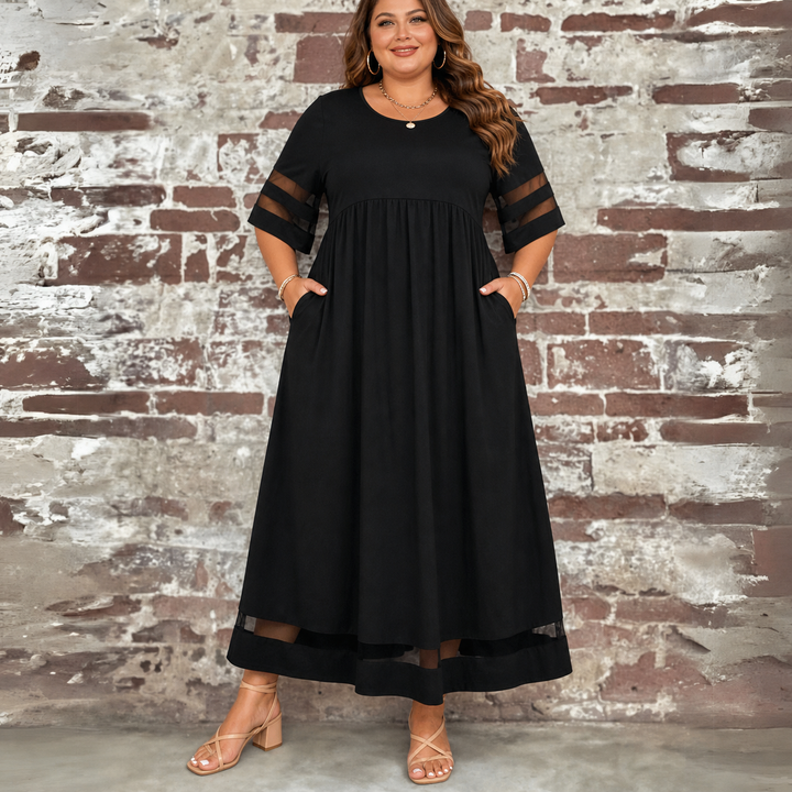 Cora | Flatteuze Midi-jurk die de Buik Verdoezelt