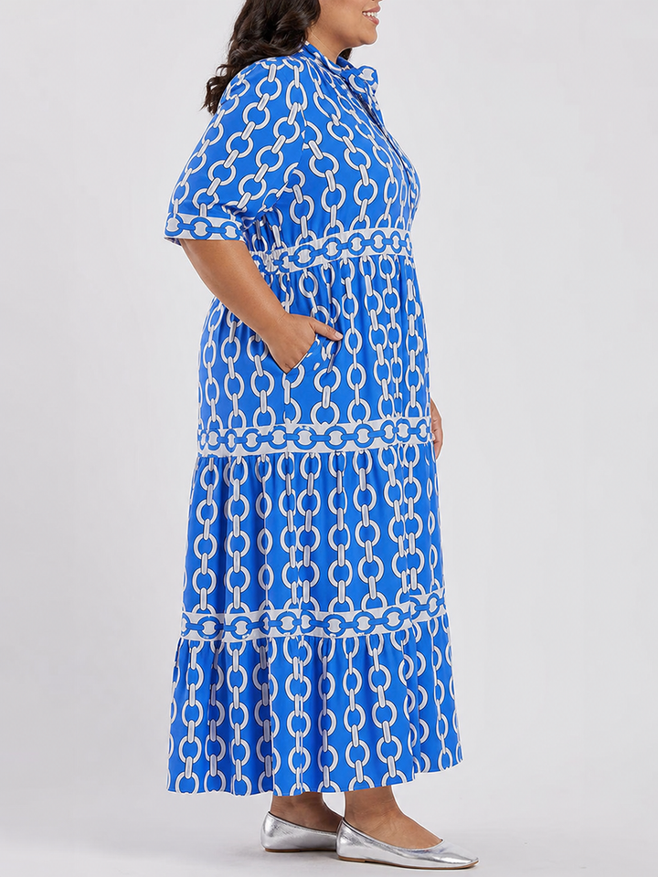 HAZEL | Midi-jurk met kettinglink