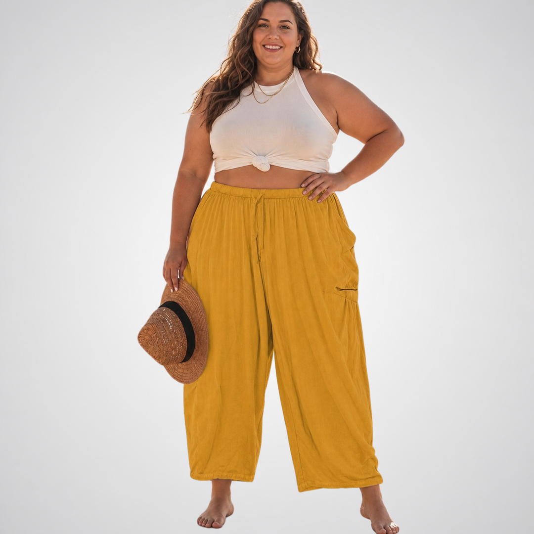 ELENA | Comfortbroek met Wijde Pijpen