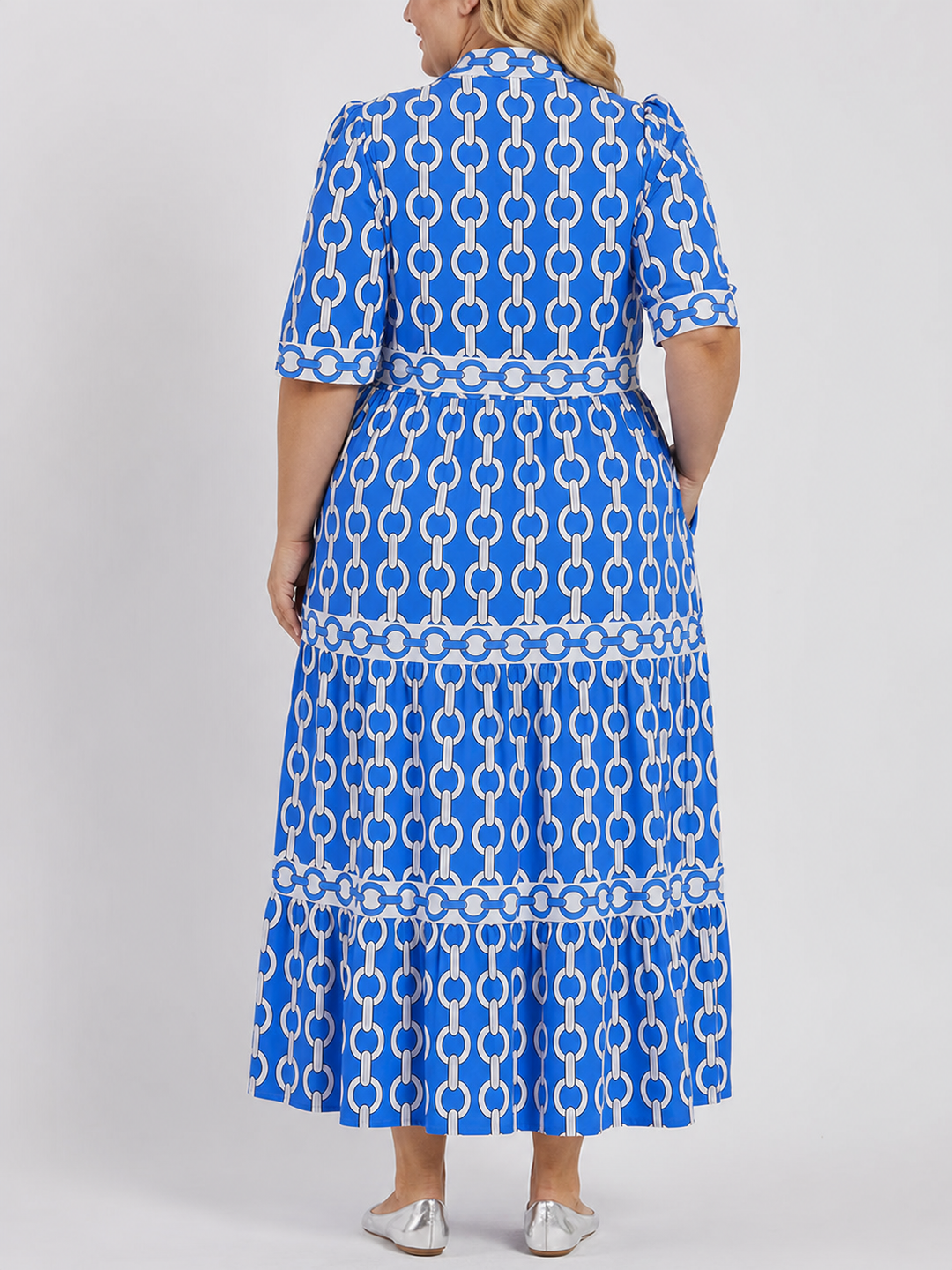 HAZEL | Midi-jurk met kettinglink