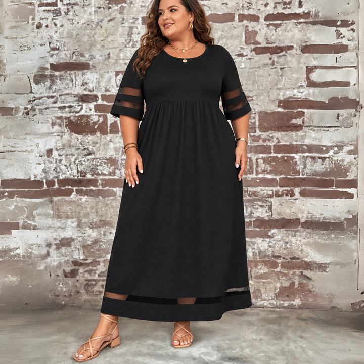 Cora | Flatteuze Midi-jurk die de Buik Verdoezelt