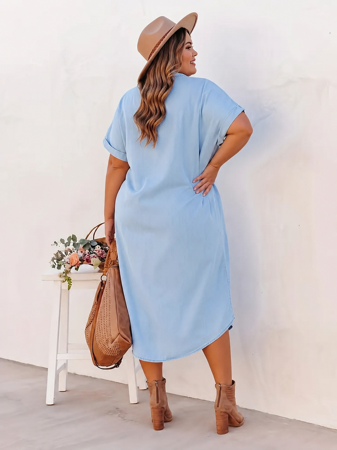 SAVANNAH | Shirt-jurk Met Zakken