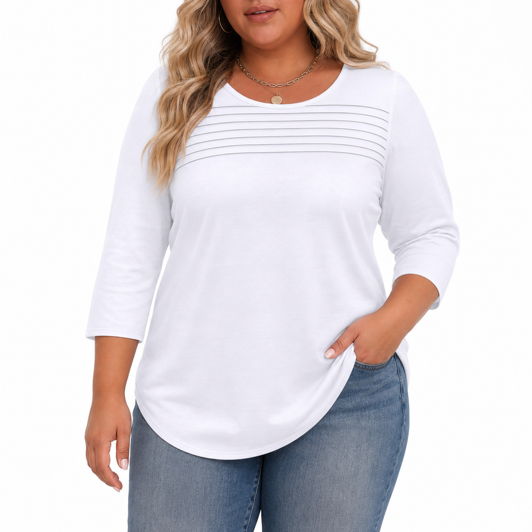 ALLISON | Casual Geplooide Voorjaars Top