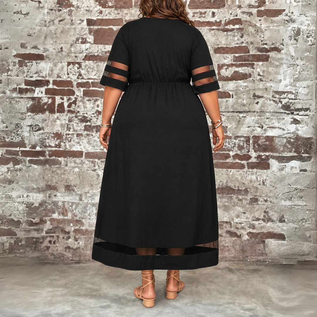 Cora | Flatteuze Midi-jurk die de Buik Verdoezelt