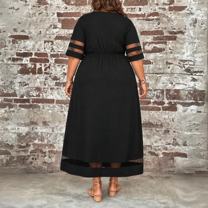Cora | Flatteuze Midi-jurk die de Buik Verdoezelt
