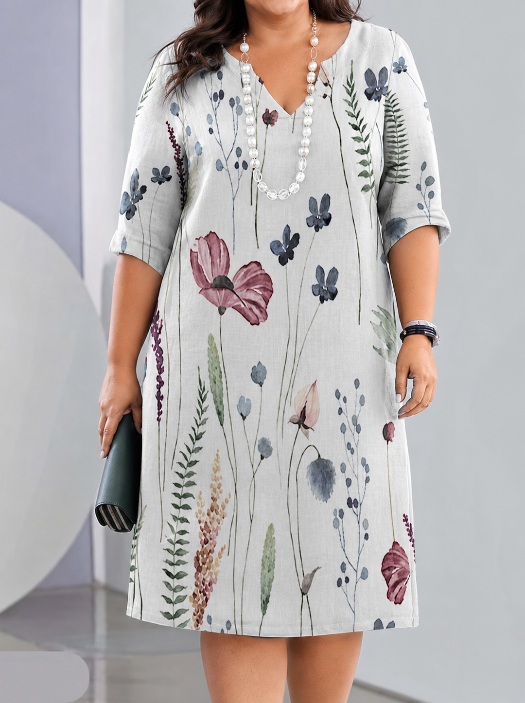 Scarlett | Bloemen Gelaagd Jurk