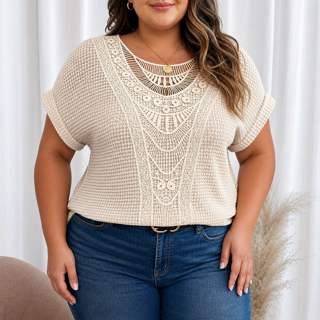 Violet | Gedetailleerde Gebreide Top