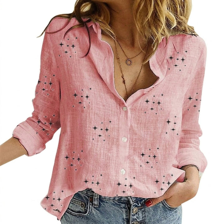 QUINN | Klassieke Gedrukte Blouse
