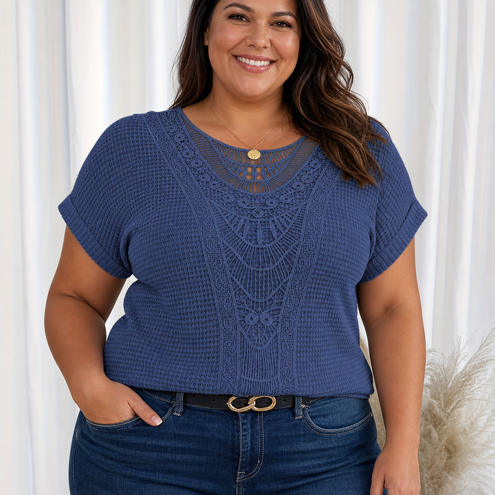 Violet | Gedetailleerde Gebreide Top