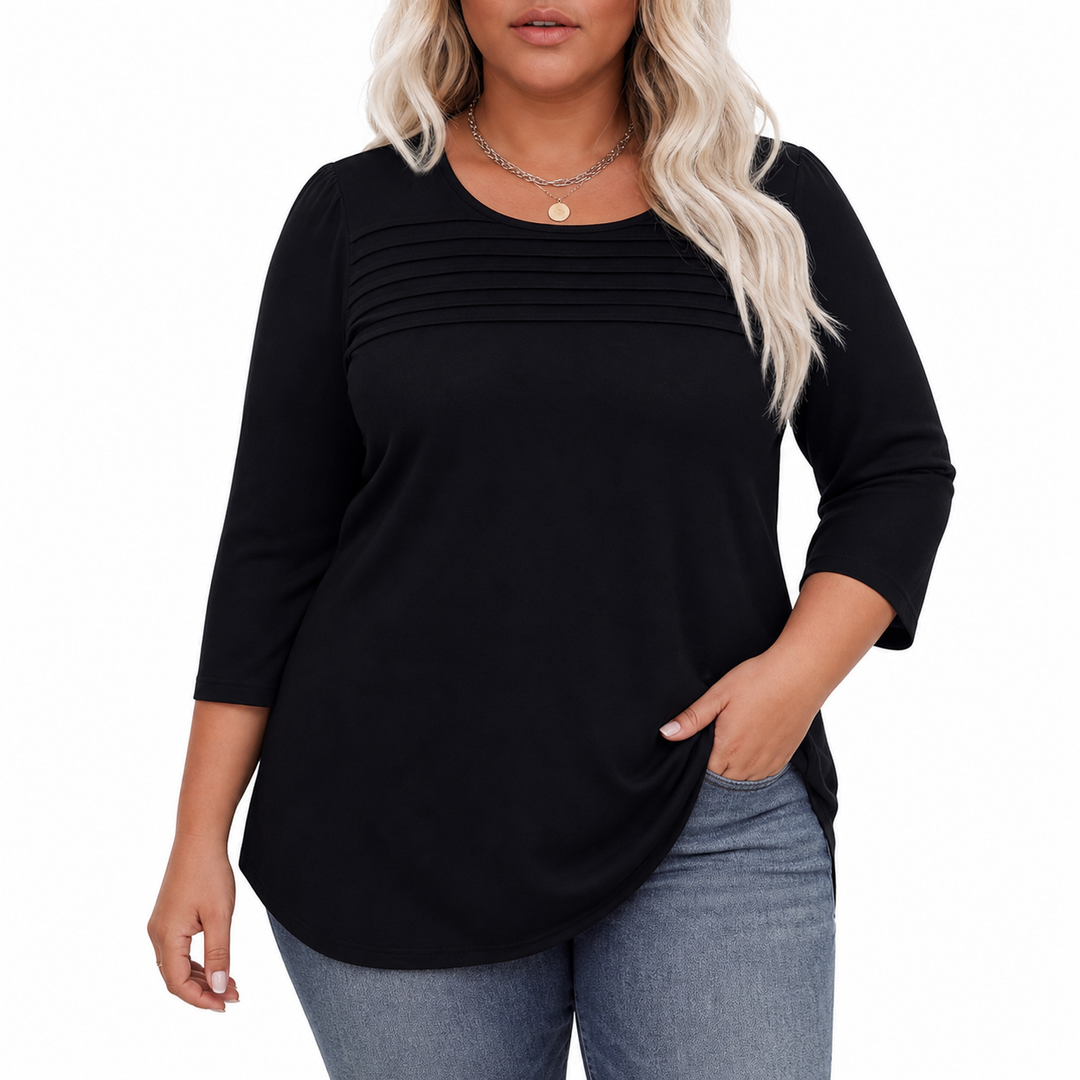 ALLISON | Casual Geplooide Voorjaars Top