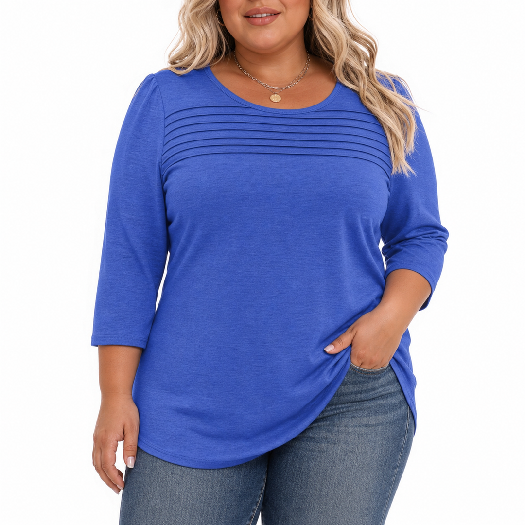 ALLISON | Casual Geplooide Voorjaars Top