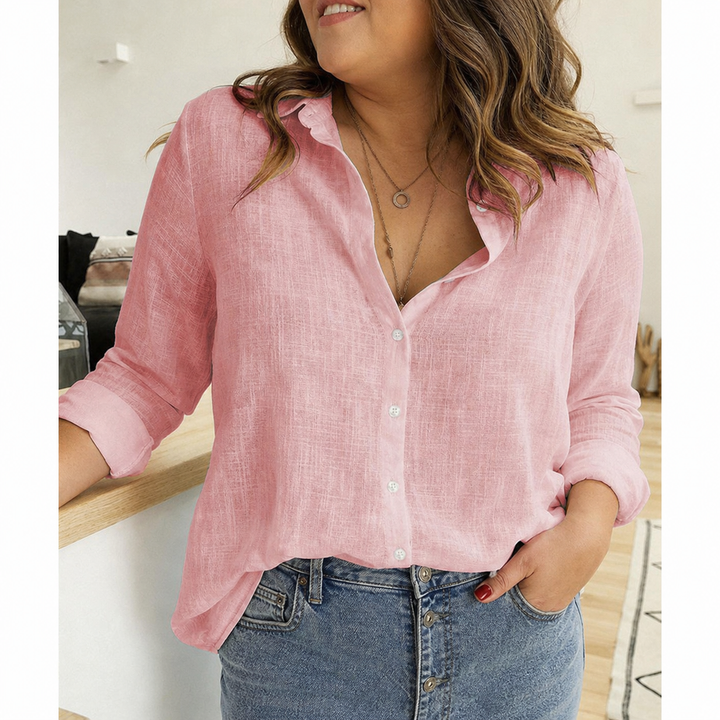 QUINN | Klassieke Gedrukte Blouse