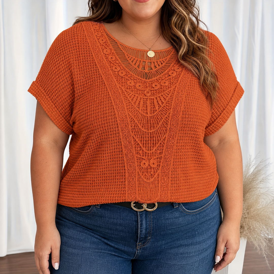 Violet | Gedetailleerde Gebreide Top