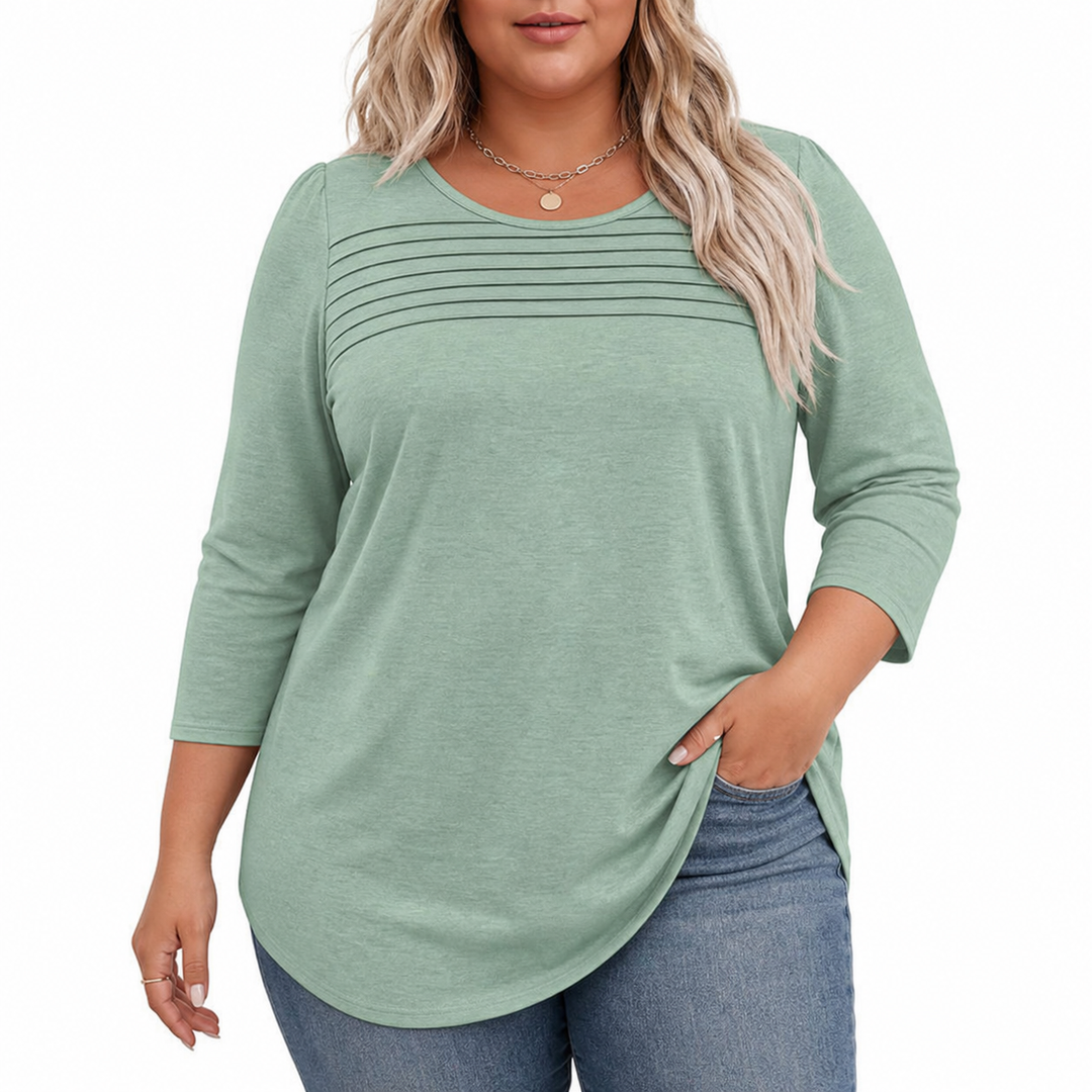 ALLISON | Casual Geplooide Voorjaars Top