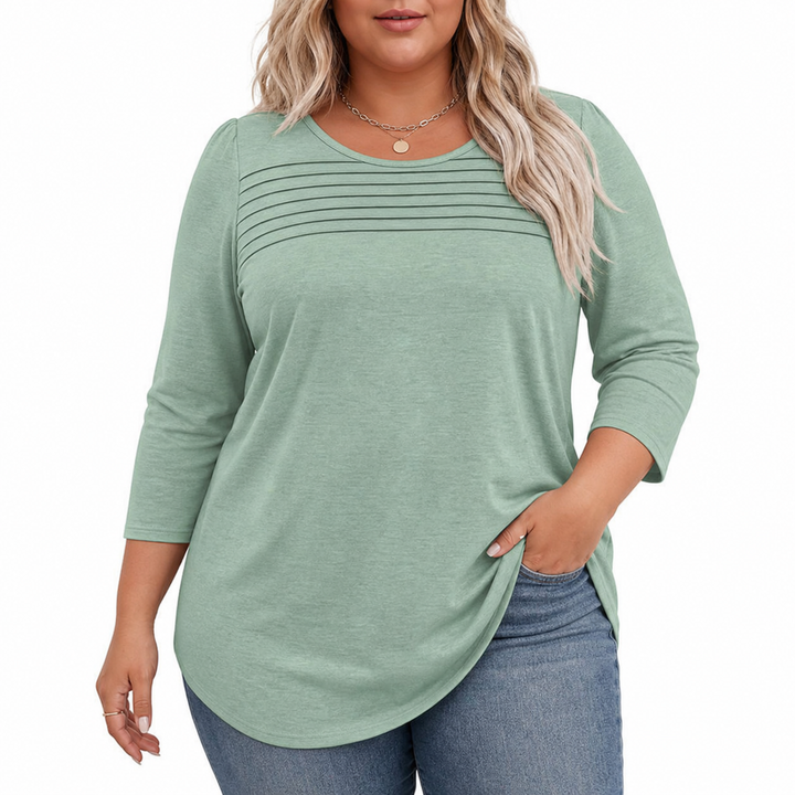 ALLISON | Casual Geplooide Voorjaars Top