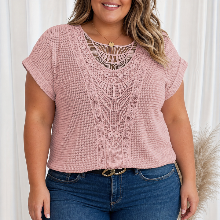 Violet | Gedetailleerde Gebreide Top