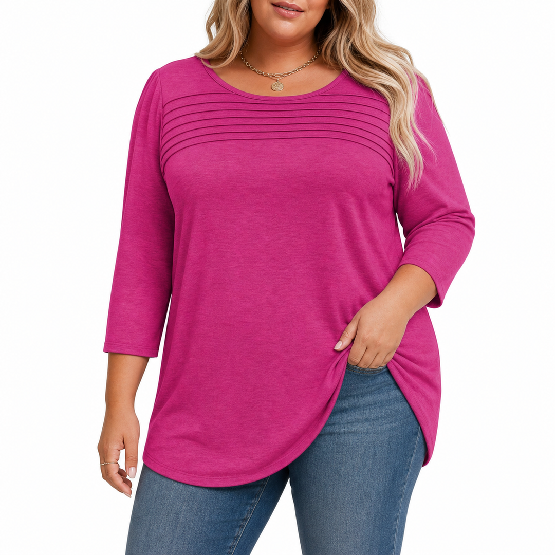 ALLISON | Casual Geplooide Voorjaars Top