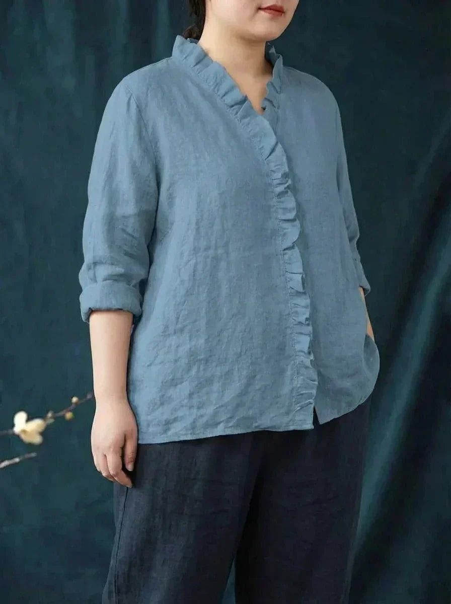 Shiloh | Elegante Linnen Zomerblouse