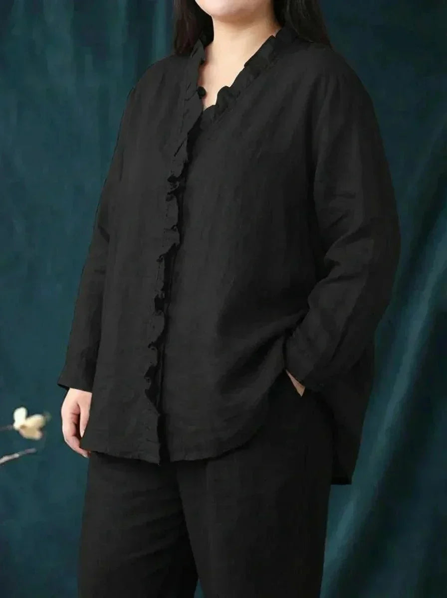 Shiloh | Elegante Linnen Zomerblouse