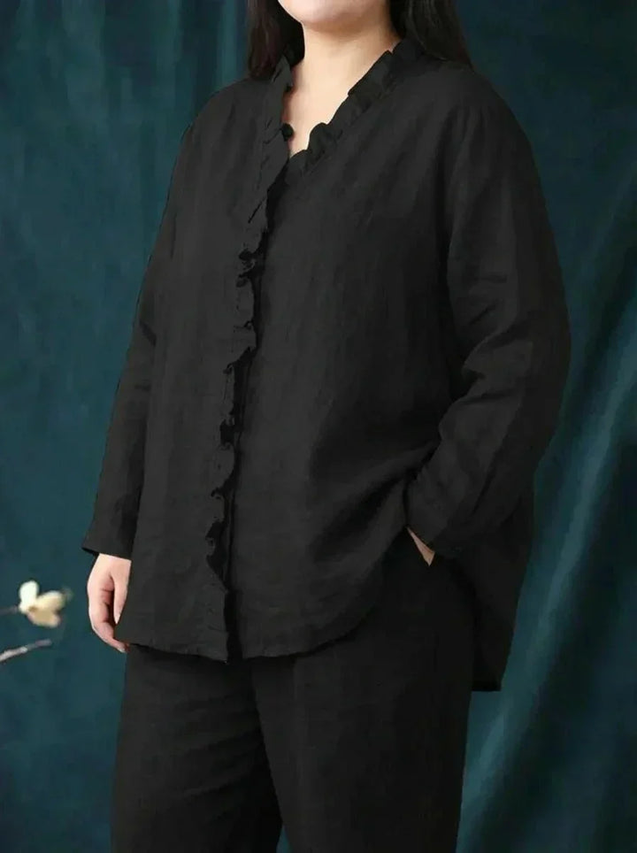 Shiloh | Elegante Linnen Zomerblouse