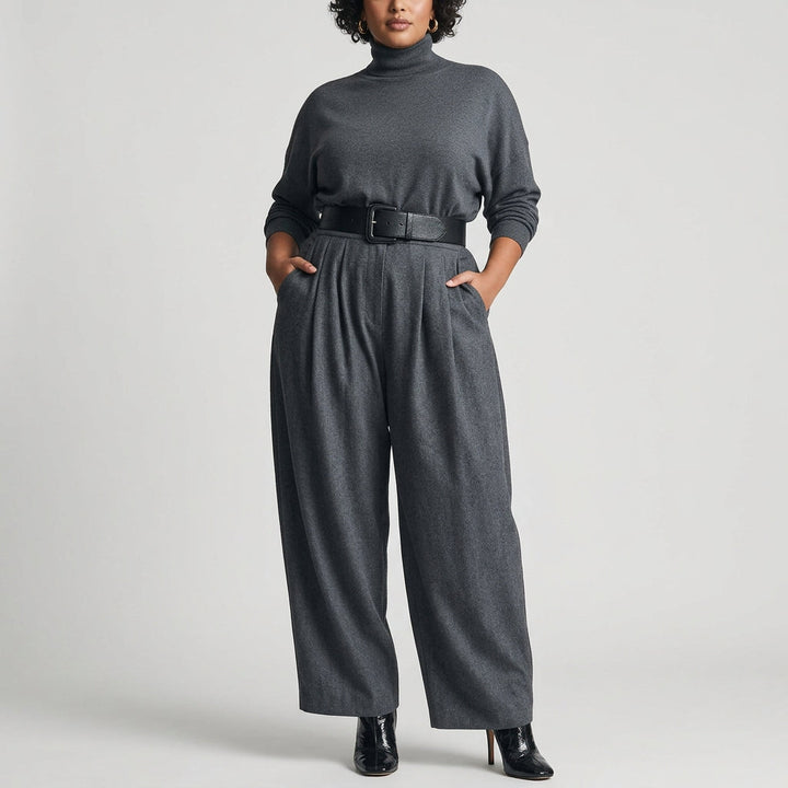 Aisha Jumpsuit met Hoge Hals
