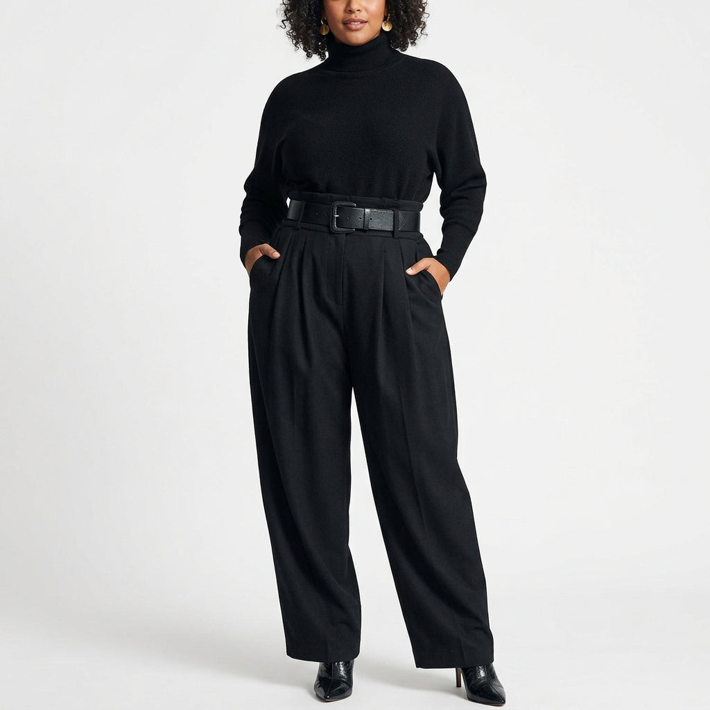 Aisha Jumpsuit met Hoge Hals