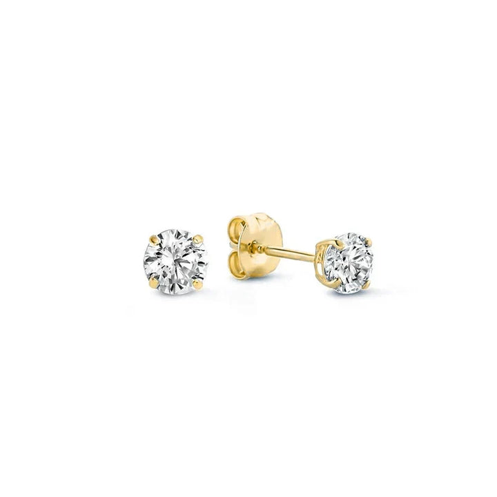 Solveig de Lune Steen Stud Oorbellen | Goud