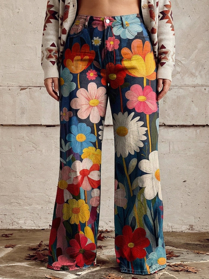 Orla - Bloemrijke Wijde Broek