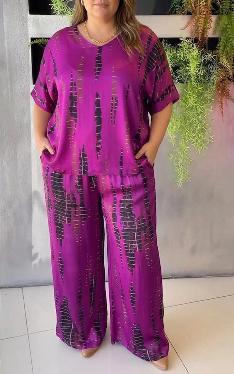 Freya – Co-ord Set Gedrukt Twee-Delig