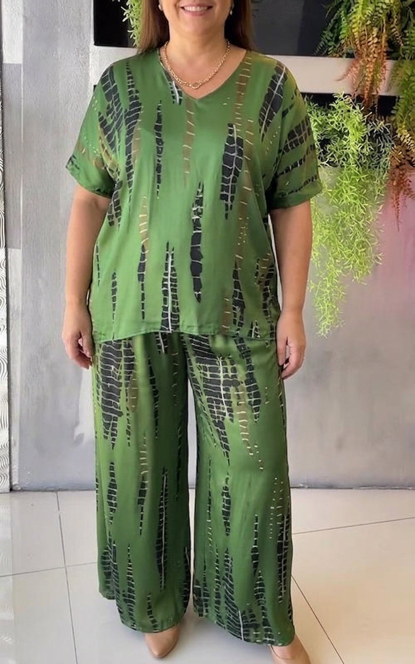 Freya – Co-ord Set Gedrukt Twee-Delig