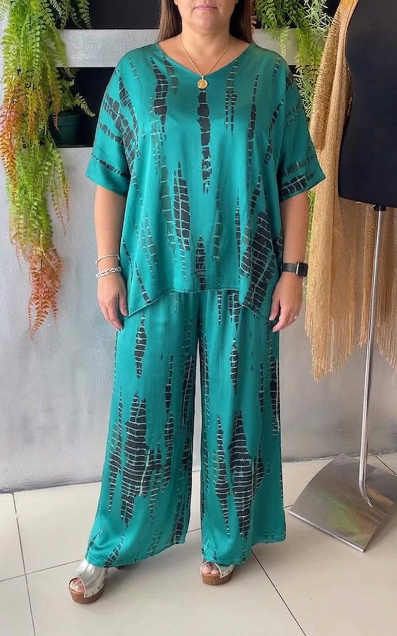 Freya – Co-ord Set Gedrukt Twee-Delig